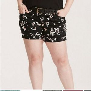 Torrid Belted Sateen Shorts
